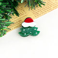 Christmas Glitter Mini Hair Claw Clip