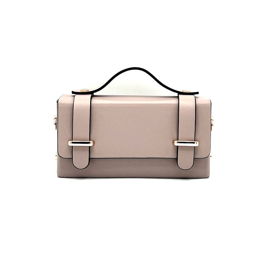 Genuine leather mini clutch bag with chain, Made in Italy, art. 112591New