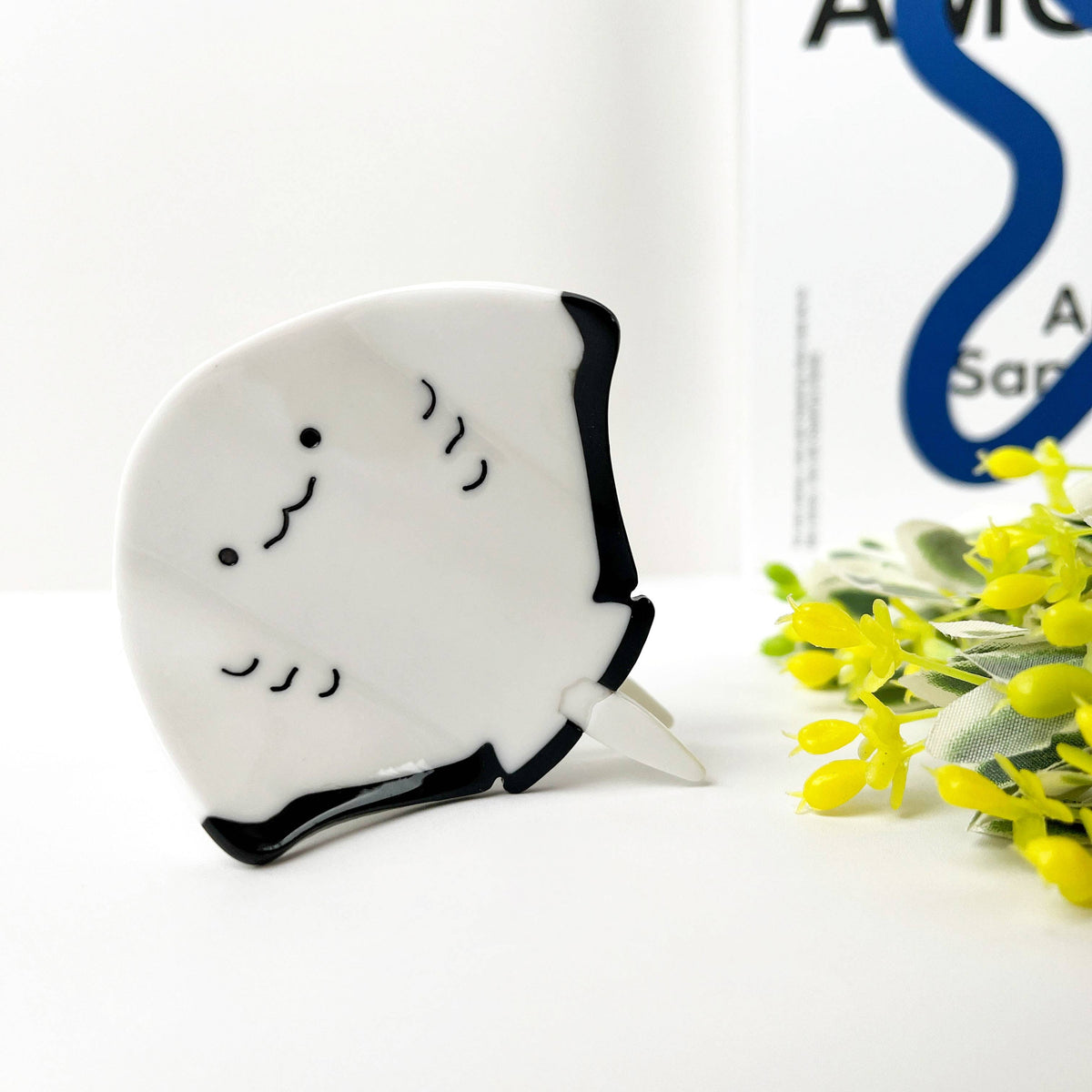 Manta Ray Hair Clip, Acetate Claw Clip