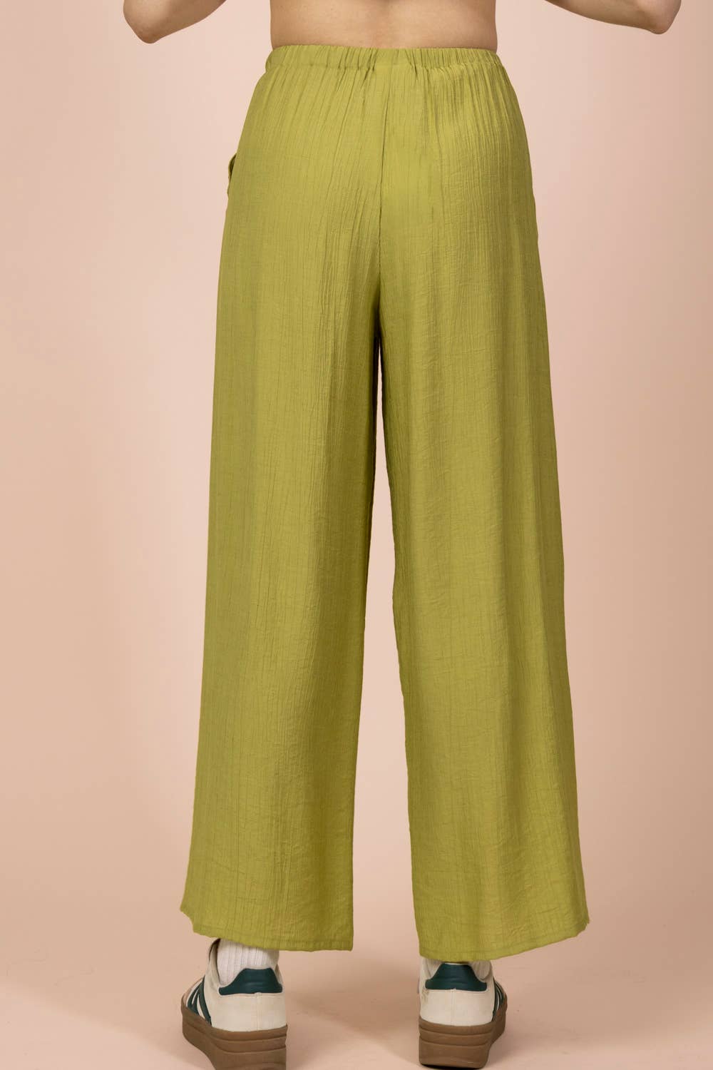 NP71047-Wide Leg Woven Pants