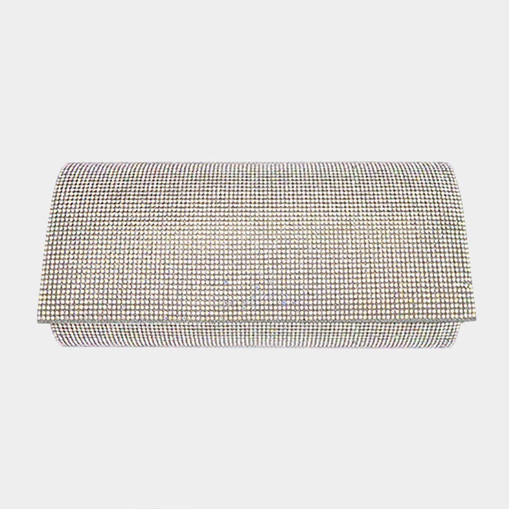 Bling Solid Evening Clutch Crossbody Bag