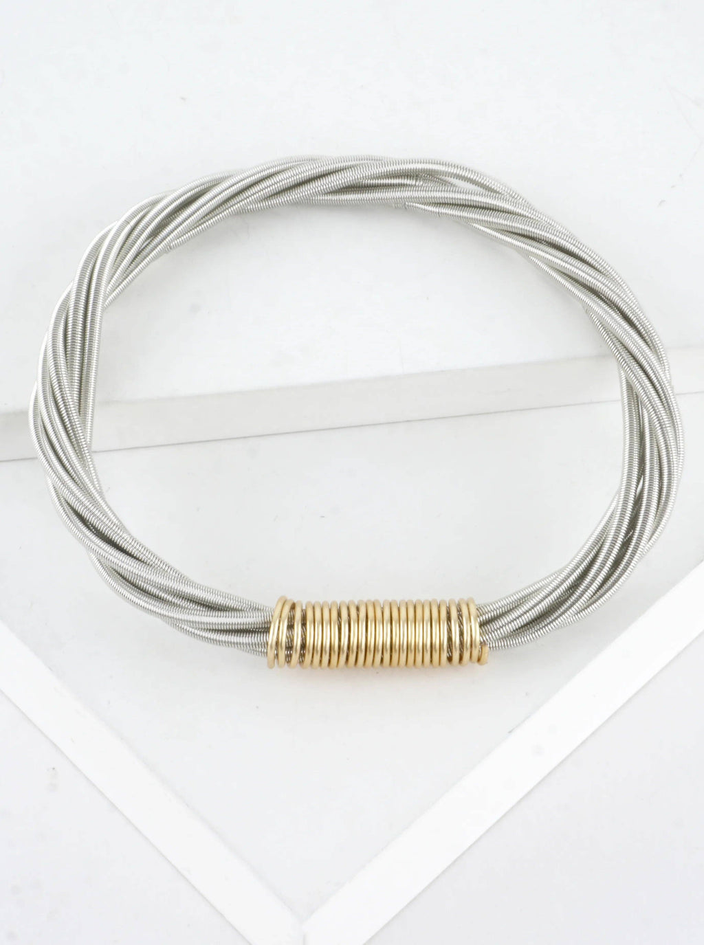 Wired Stretch Piano Wire Bracelet