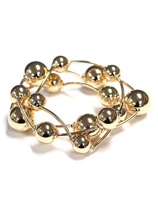 B0393 | Modern Bead Coil Bracelet | TB9233