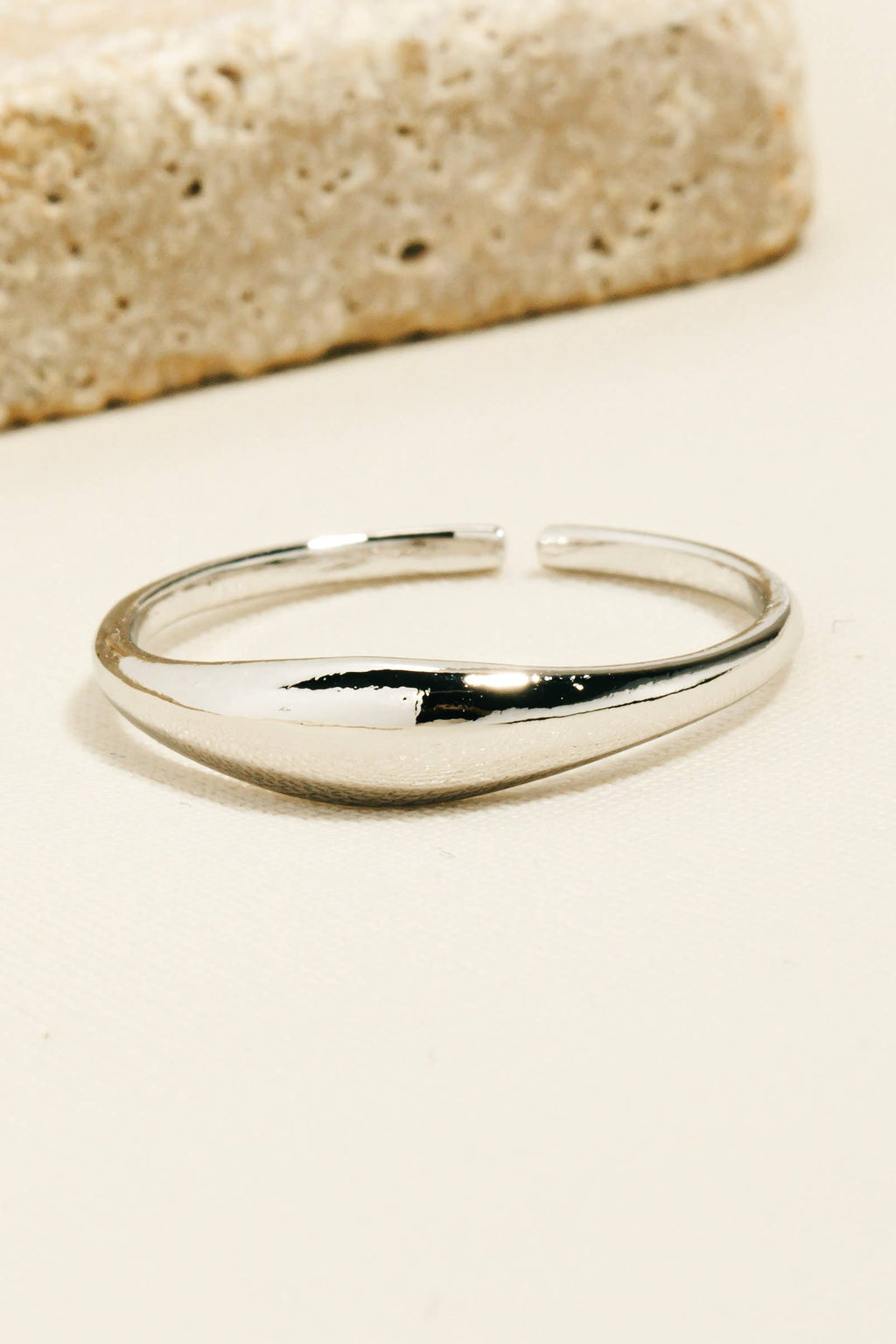 Gold Dipped Gold Dipped Thin Signet Open Band Ring