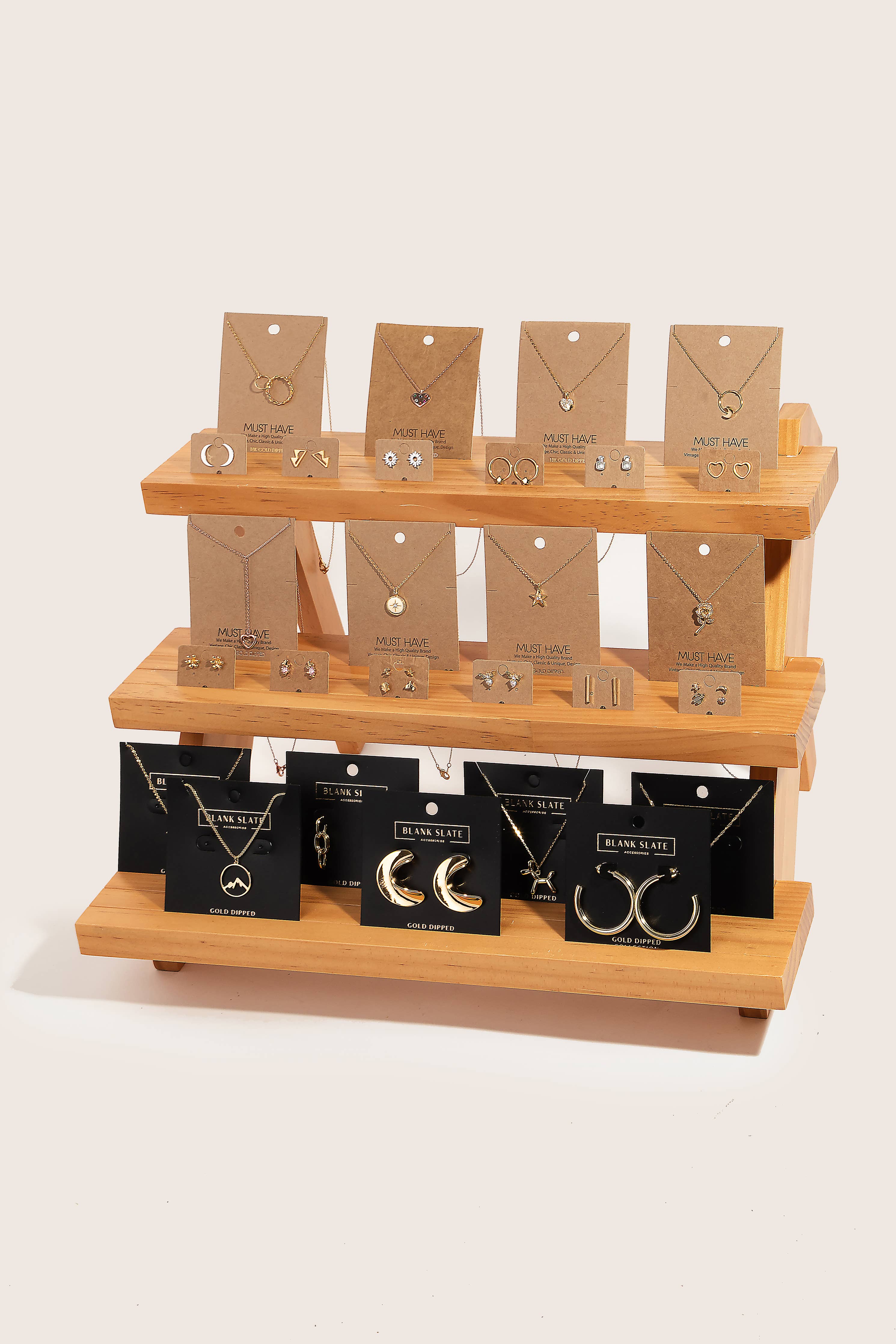 Three Tier Wooden Display