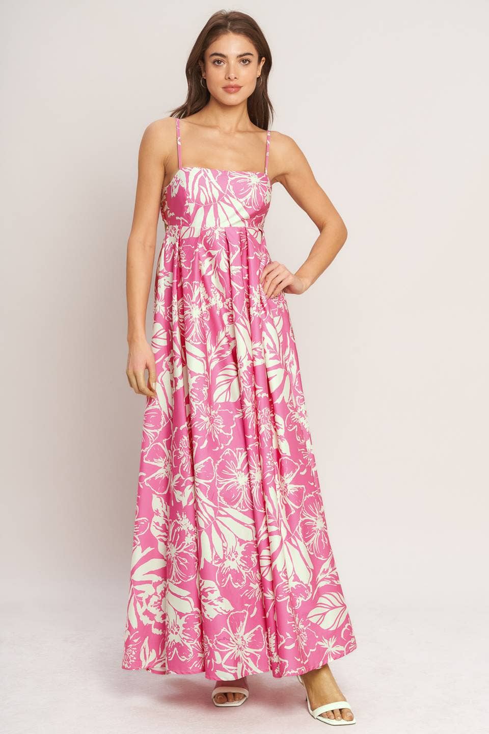 A printed woven maxi dress - ID23327