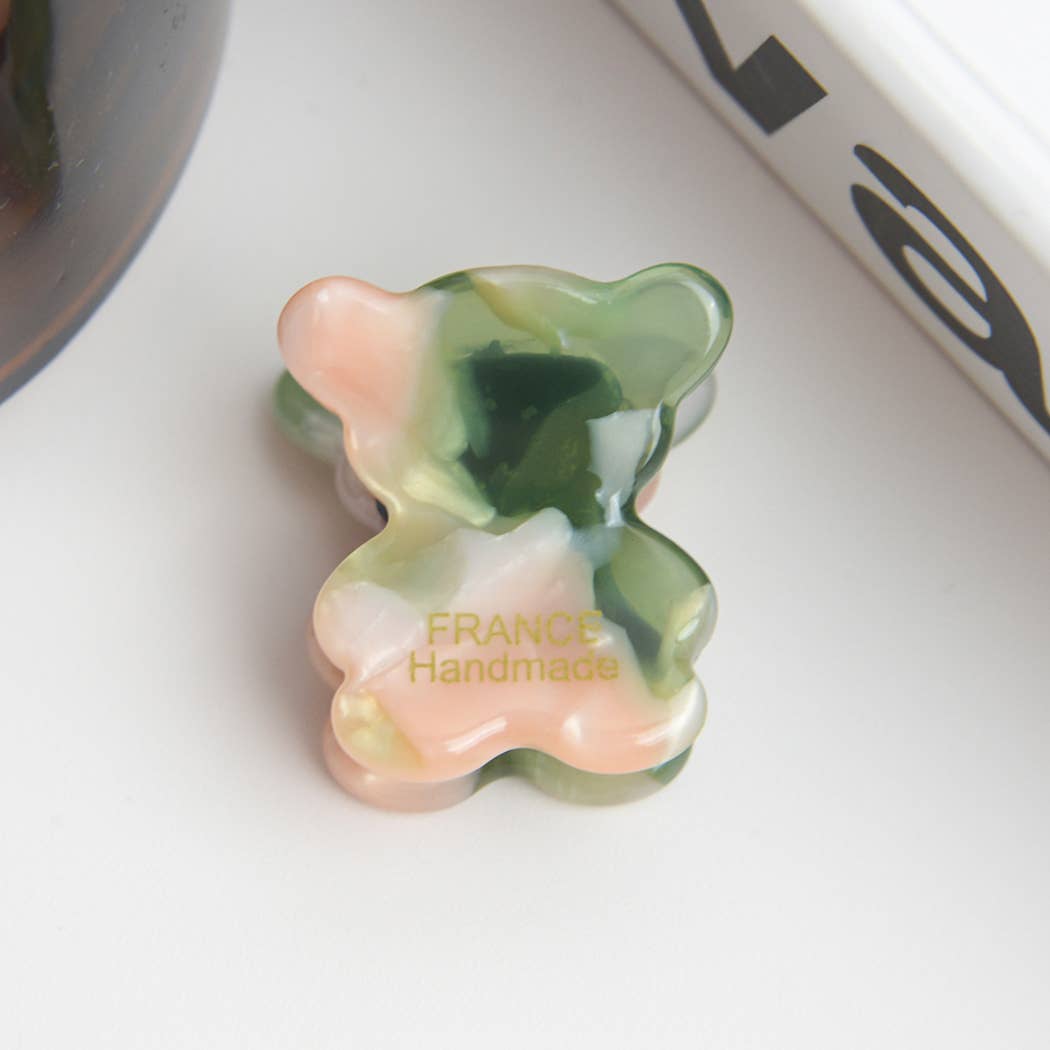 Acetate Mini Cute Cat and Bear Hair Clip