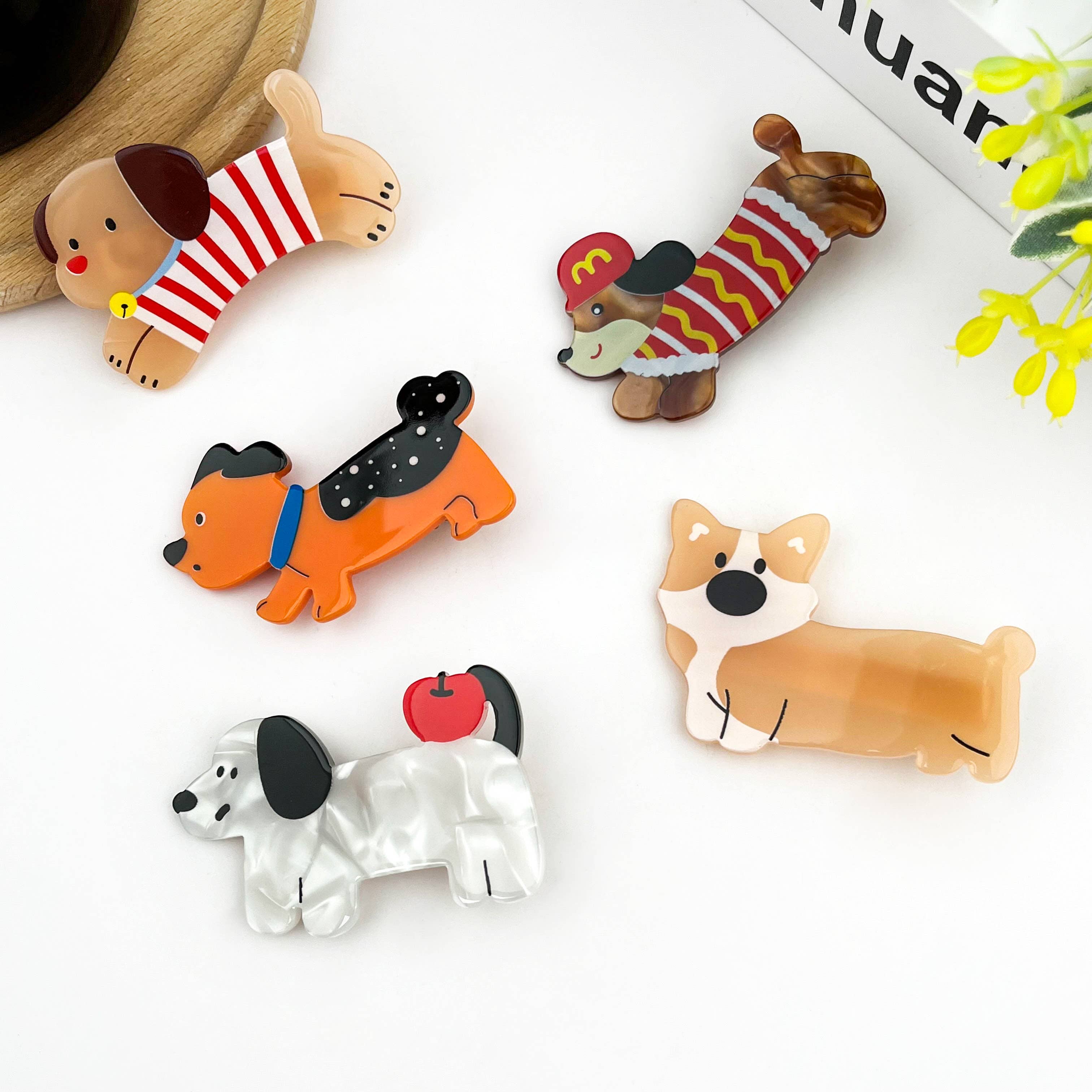 Puppy Hair Clip, Cute Dog Animal Hair Barrette