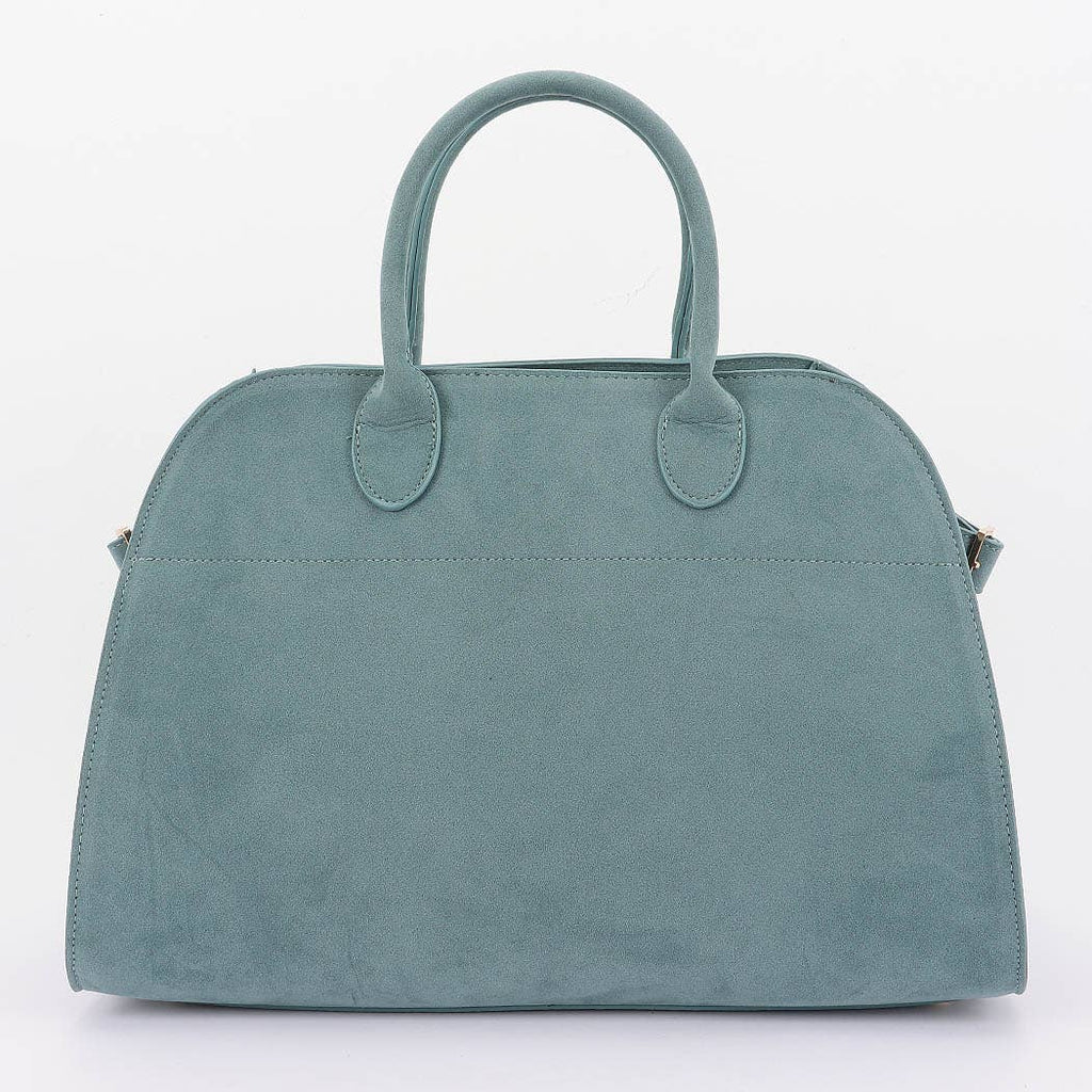 Faux Suede Tote Bag