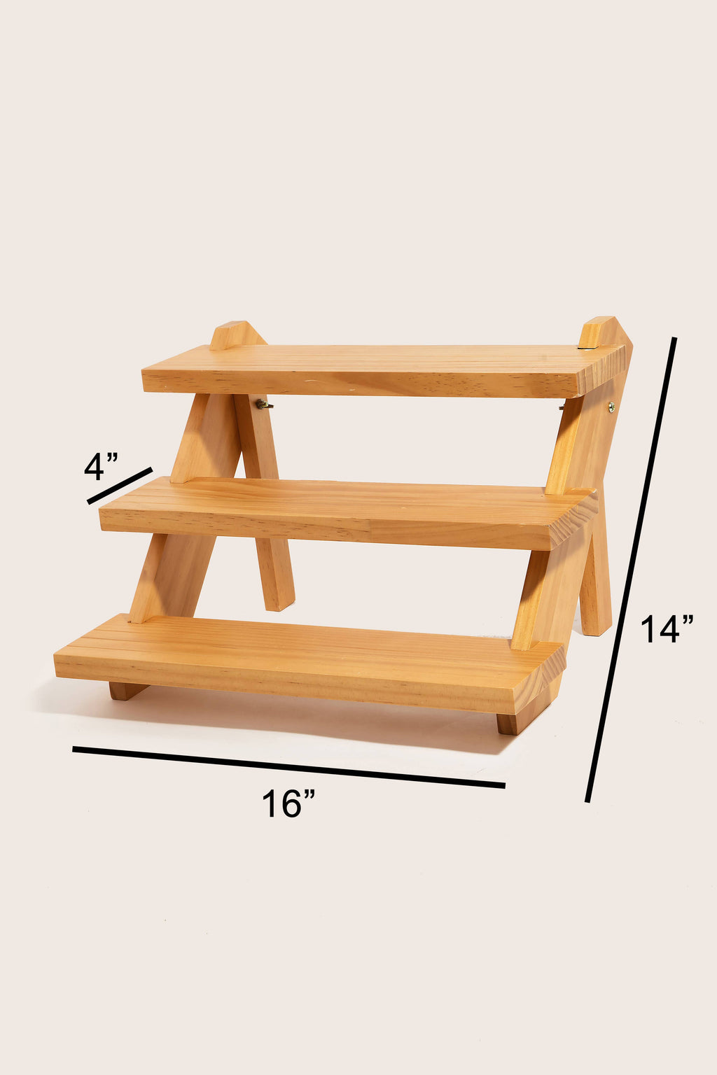 Three Tier Wooden Display