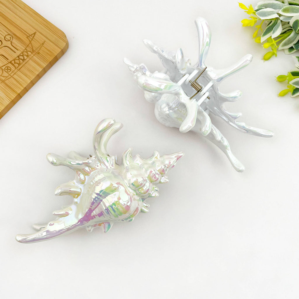 Seashell Hair Claw Clip, Ocean-Inspired Marine Hair Clip