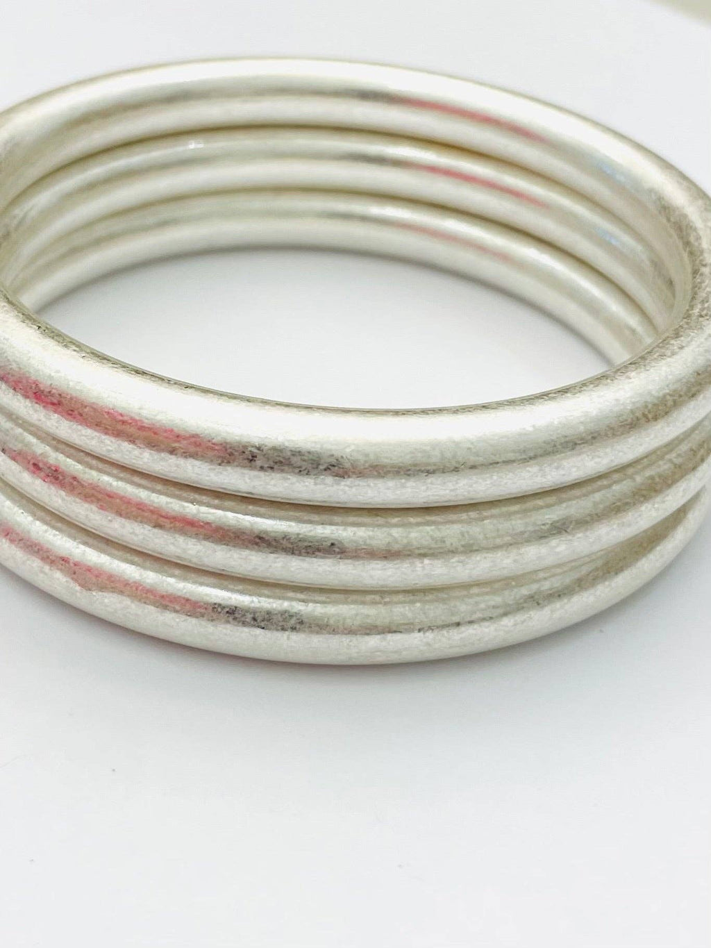 CHIC - Bold Vintage Bangles (set of 3)(matte silver) BR512