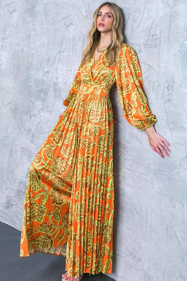 A printed satin jumpsuit - IP8016