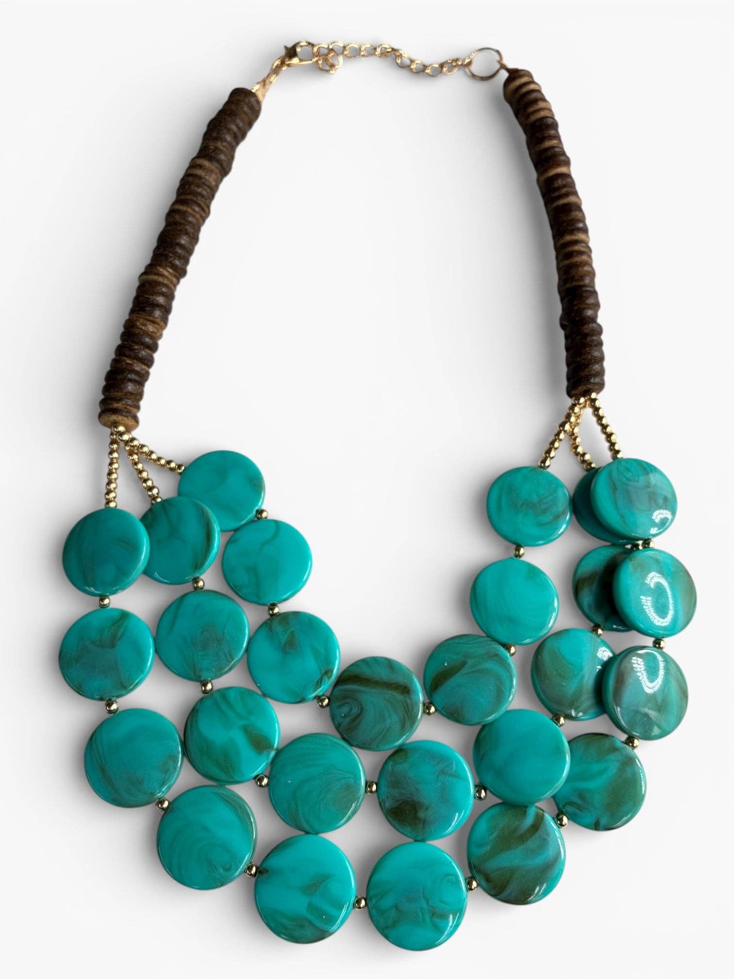 N5103 | Layered Acrylic Short Necklace | WZD2463