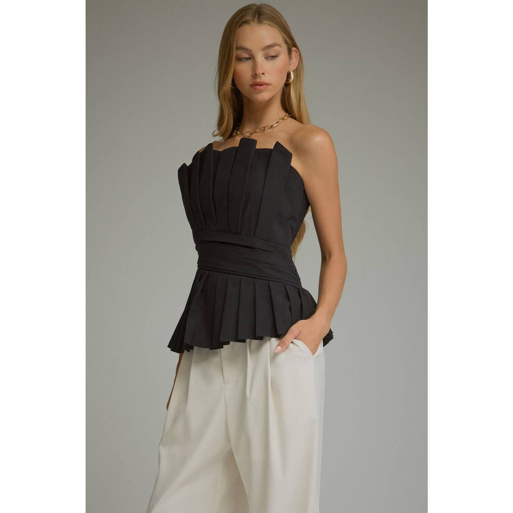 NEW Solid strapless top