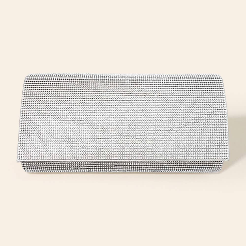 Bling Solid Evening Clutch Crossbody Bag