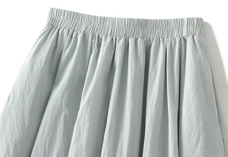High Waist Paperbag Lantern Skirt – Women's Midi Skirt