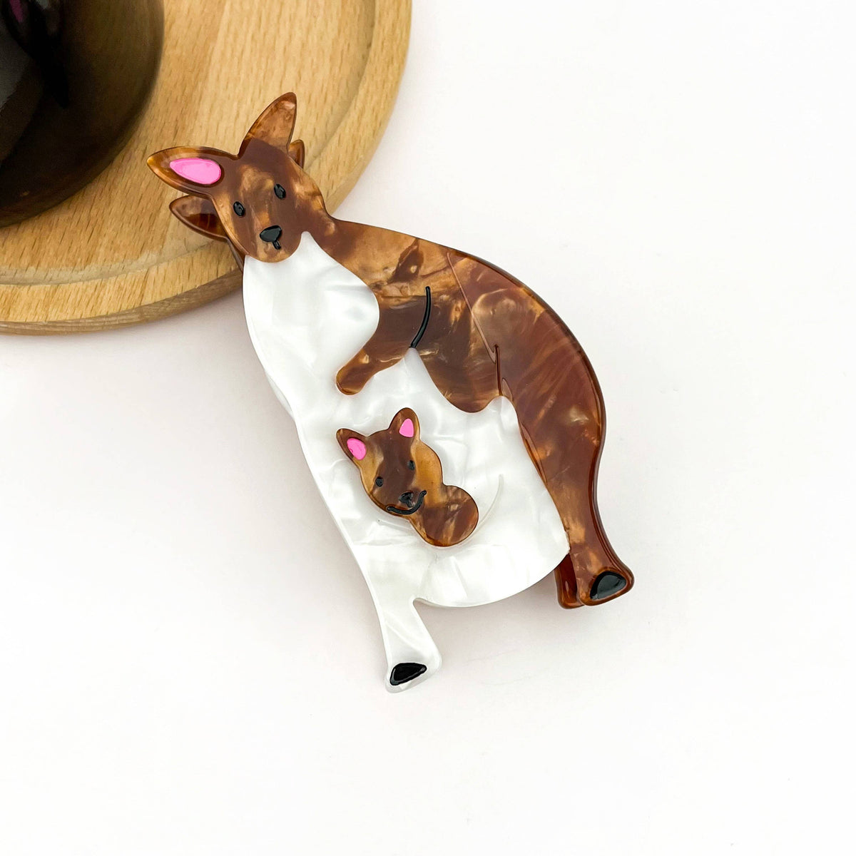 Animal Acetate Hair Claw Clip, Parrot, Capybara, Kangaroo