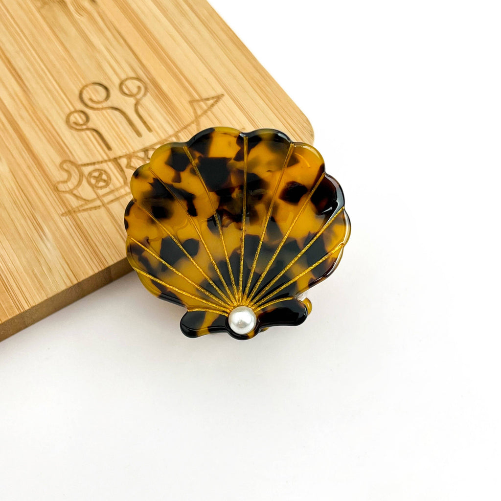 Acetate Shell Claw Clip, Sweet Pearl Hair Clip
