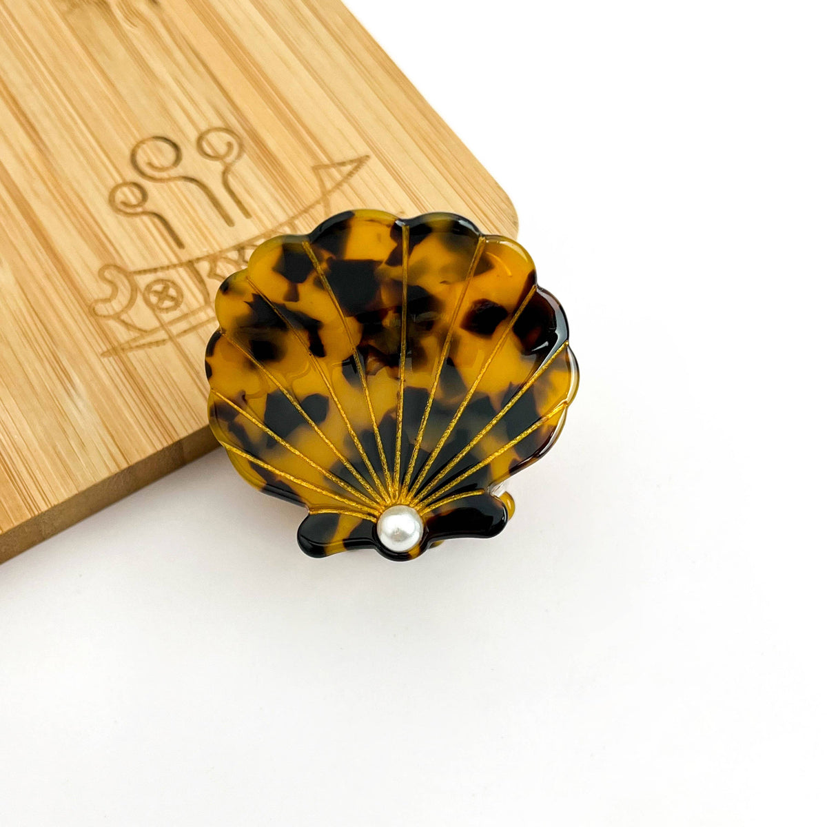 Acetate Shell Claw Clip, Sweet Pearl Hair Clip