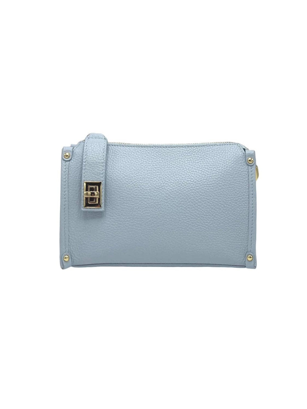 Genuine Leather Boxy Crossbody Bag, Made in Italy, art. 112759