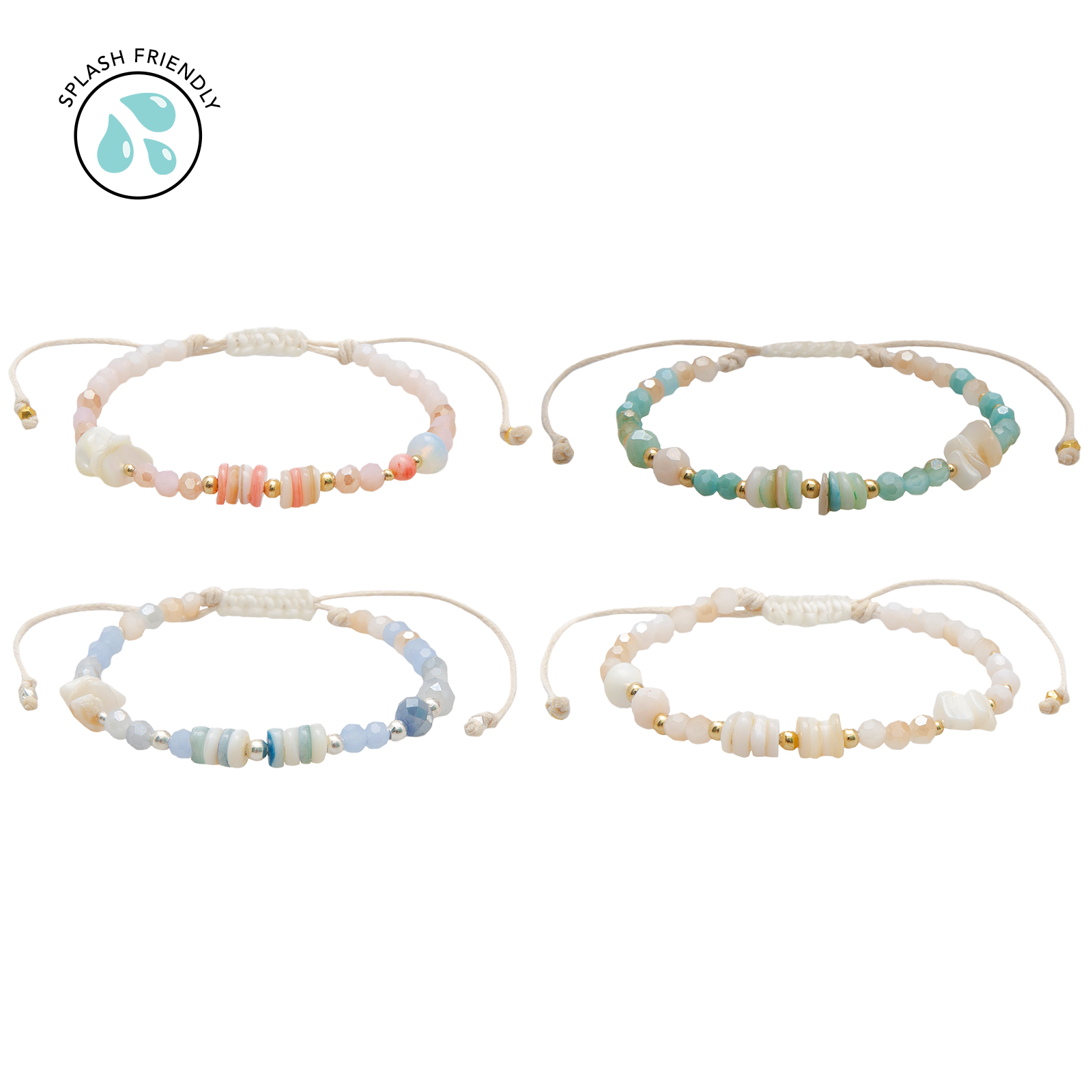 Crystal Tide Bracelets (10 Pack Assortment)
