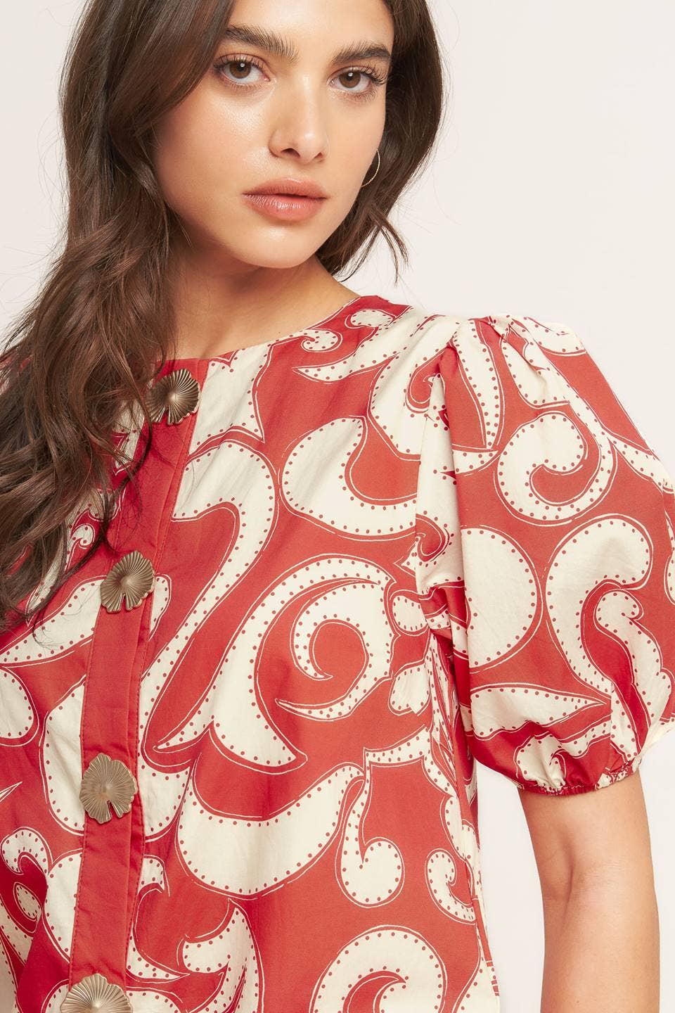 A printed woven mini dress - ID23446