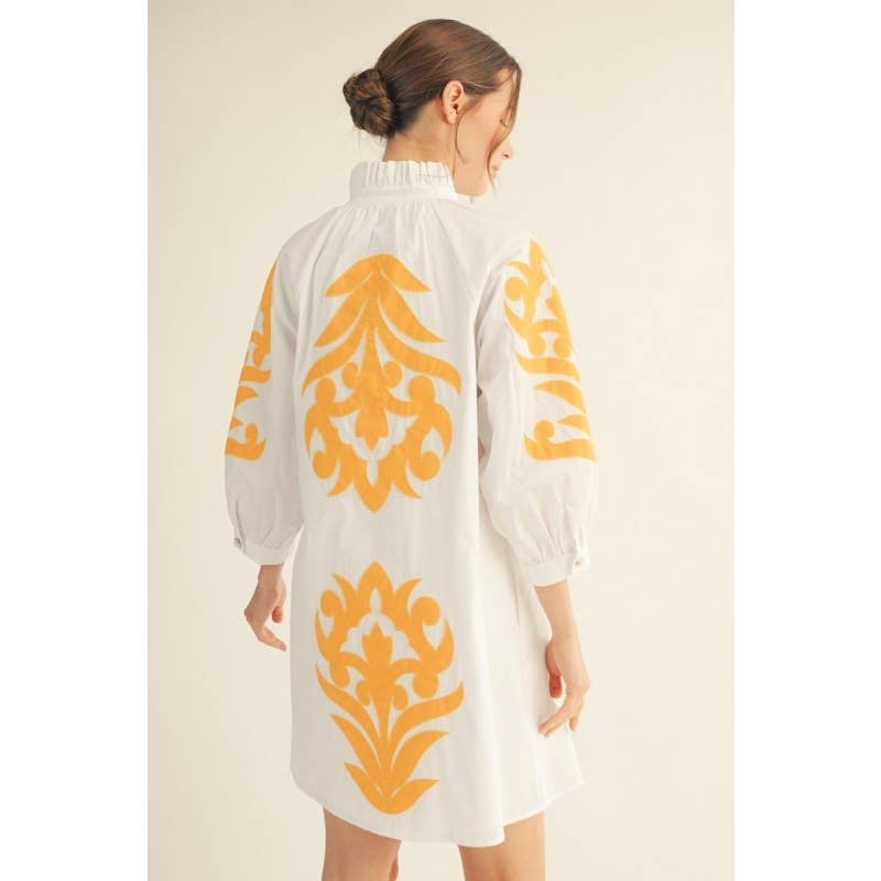 NEW floral applique shift dress