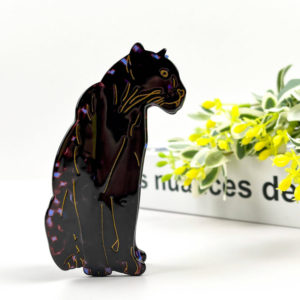 Jaguar Hair Clip,Animal Acetate Claw Clip