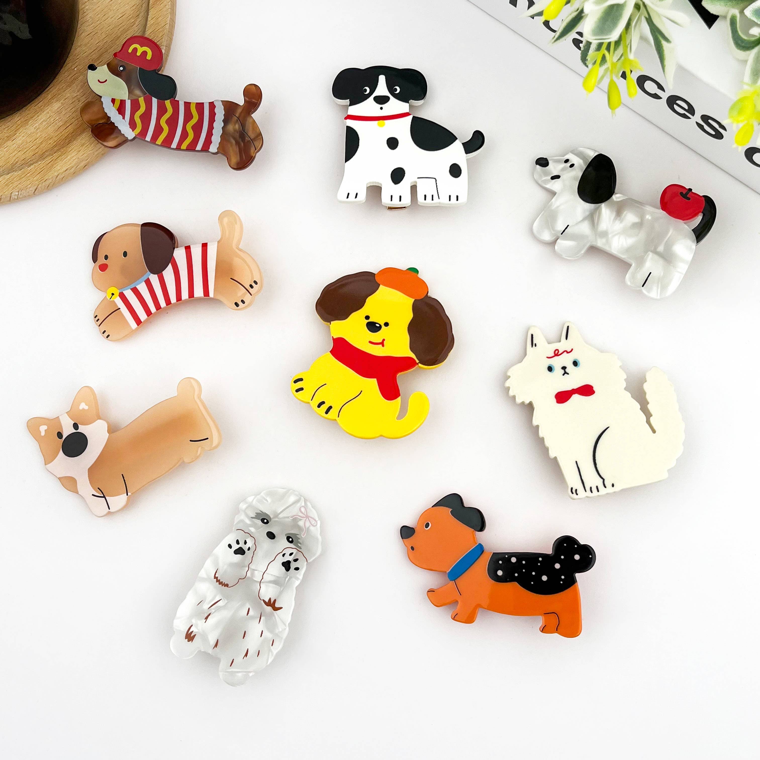 Puppy Hair Clip, Cute Dog Animal Hair Barrette