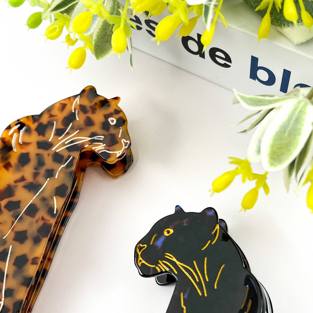 Jaguar Hair Clip,Animal Acetate Claw Clip