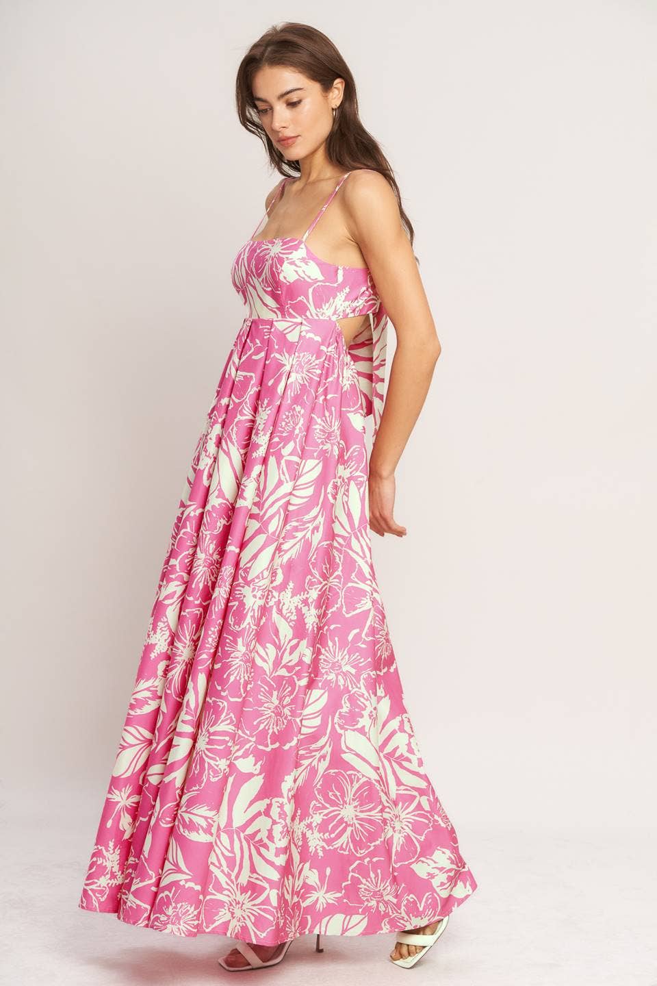A printed woven maxi dress - ID23327