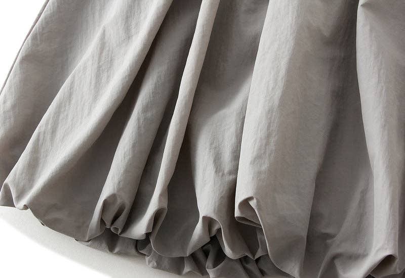 High Waist Paperbag Lantern Skirt – Women's Midi Skirt