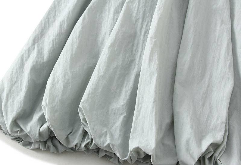High Waist Paperbag Lantern Skirt – Women's Midi Skirt