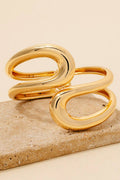Looped Wire Hinge Bangle Bracelet