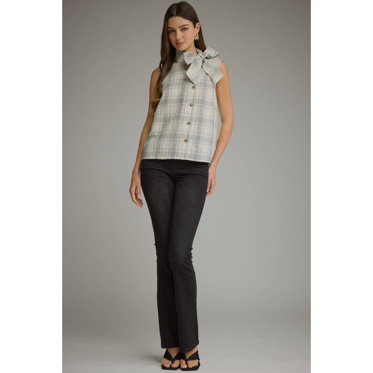 NEW Plaid sleeveless top