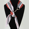 Luxury Checker Toggle Scarf Necklace