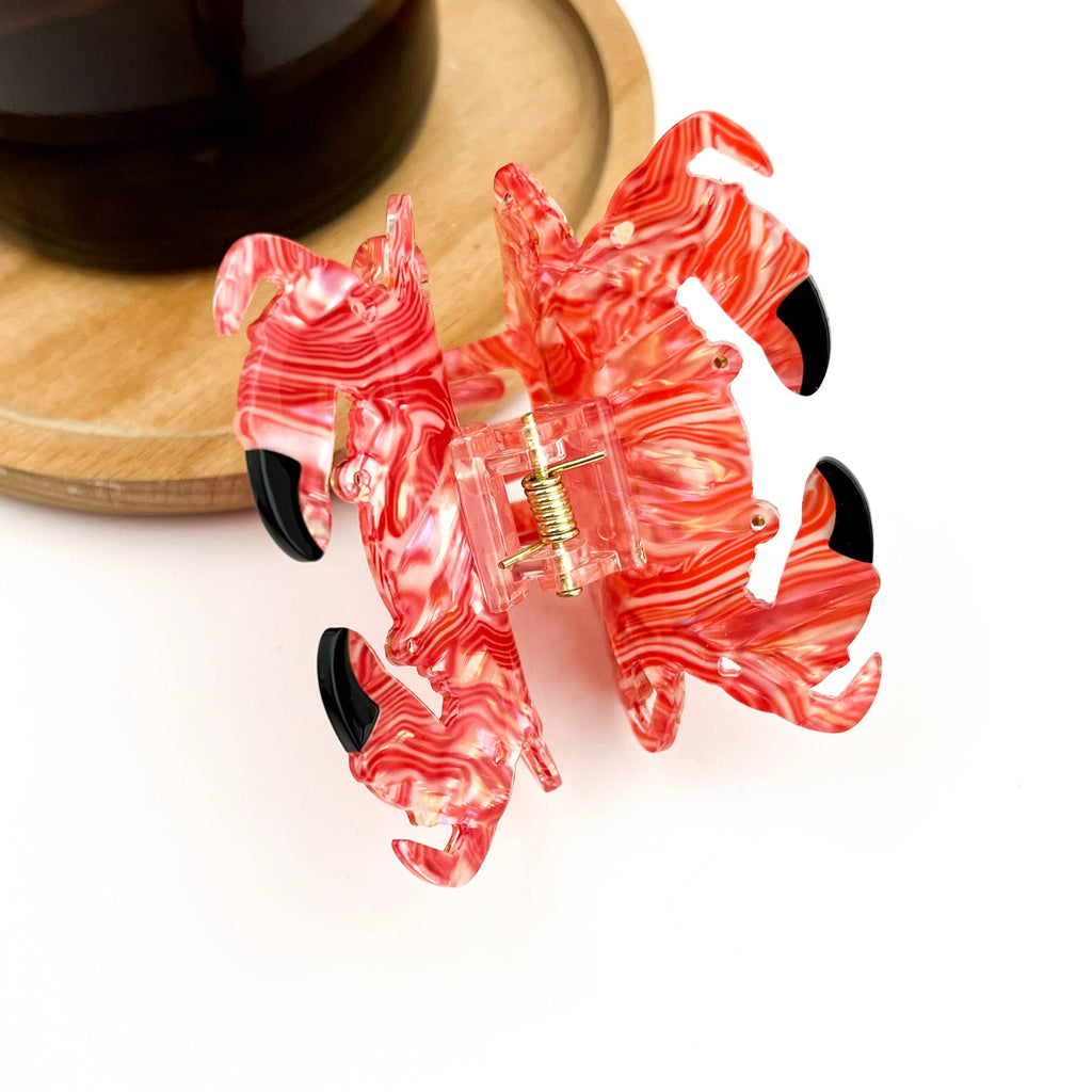 Cute Bread Crab Hair Claw Clip, Acetate Hair Clip
