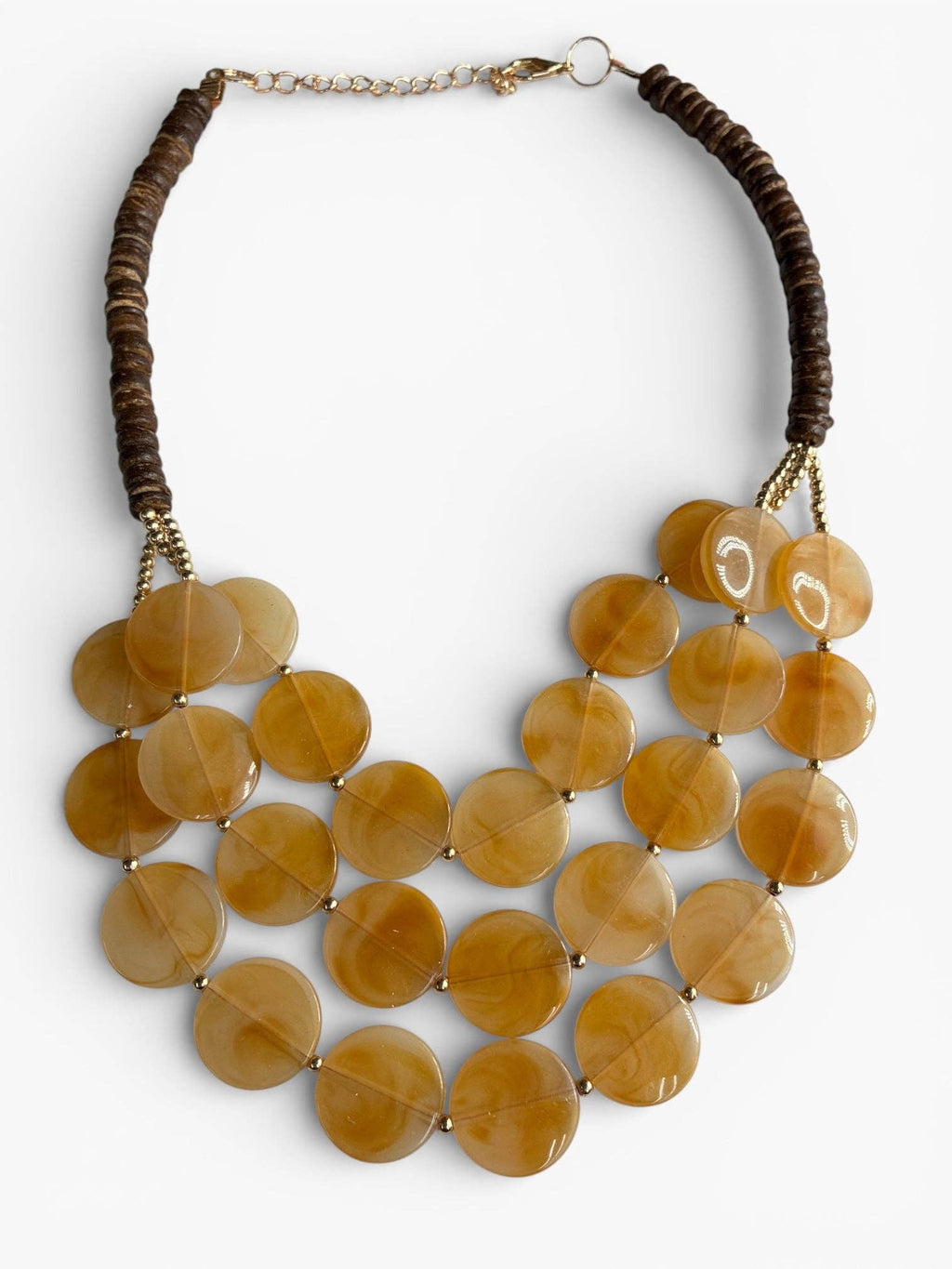 N5103 | Layered Acrylic Short Necklace | WZD2463