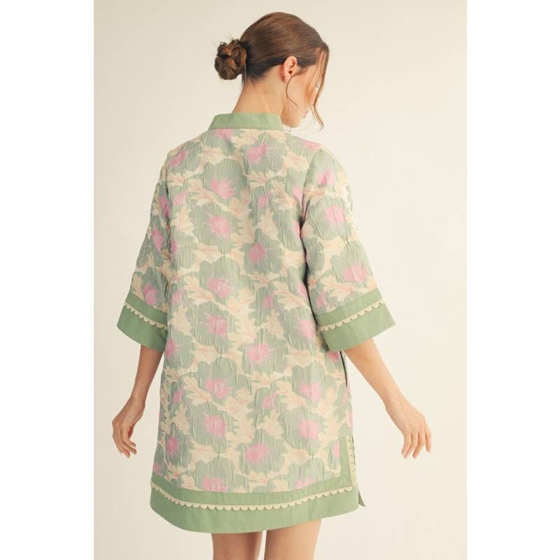 NEW Floral Jacquard Dress