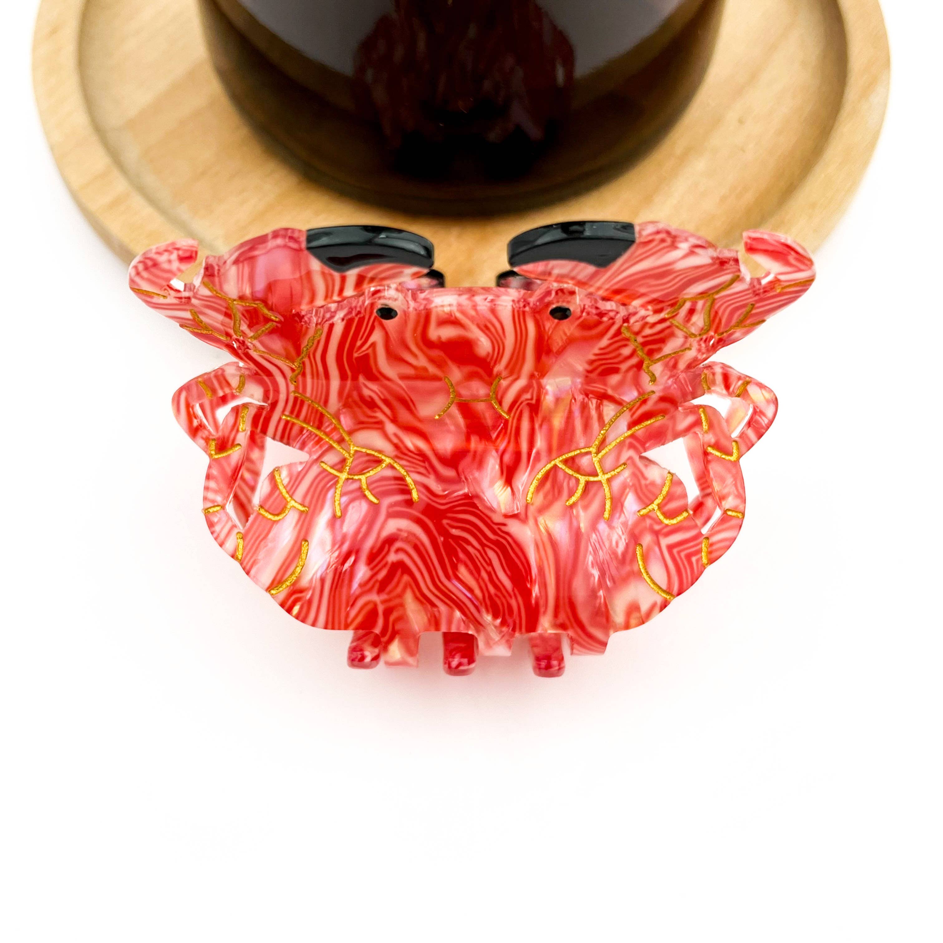 Cute Bread Crab Hair Claw Clip, Acetate Hair Clip