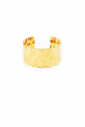 Stainless Steel Hammered 1.25" Cuff Bracelet