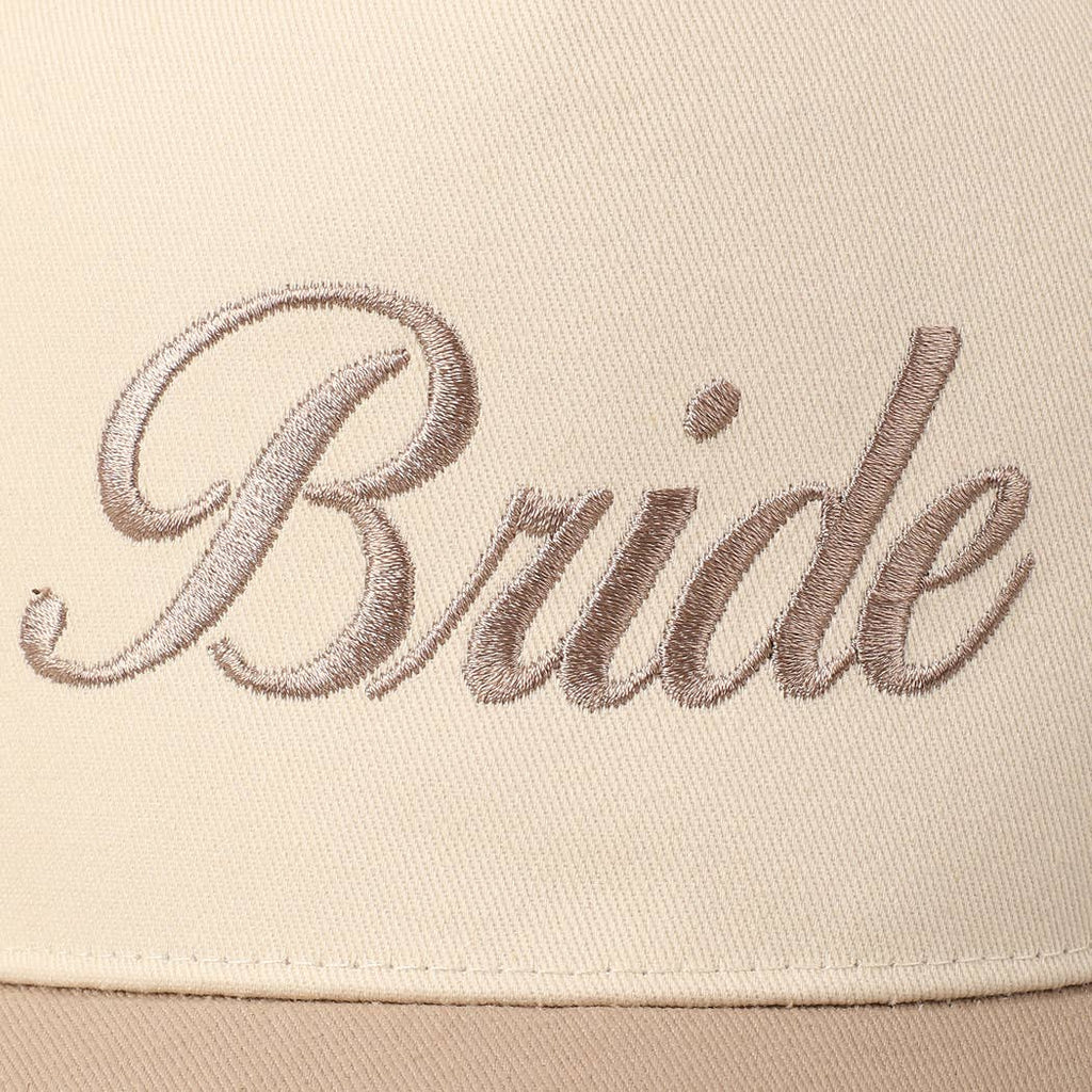 Bride Text Embroidery Two-Tone Trucker Hat