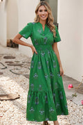 LDC Spring 2026 Shirred High Waist Ruffle Hem Maxi Dress