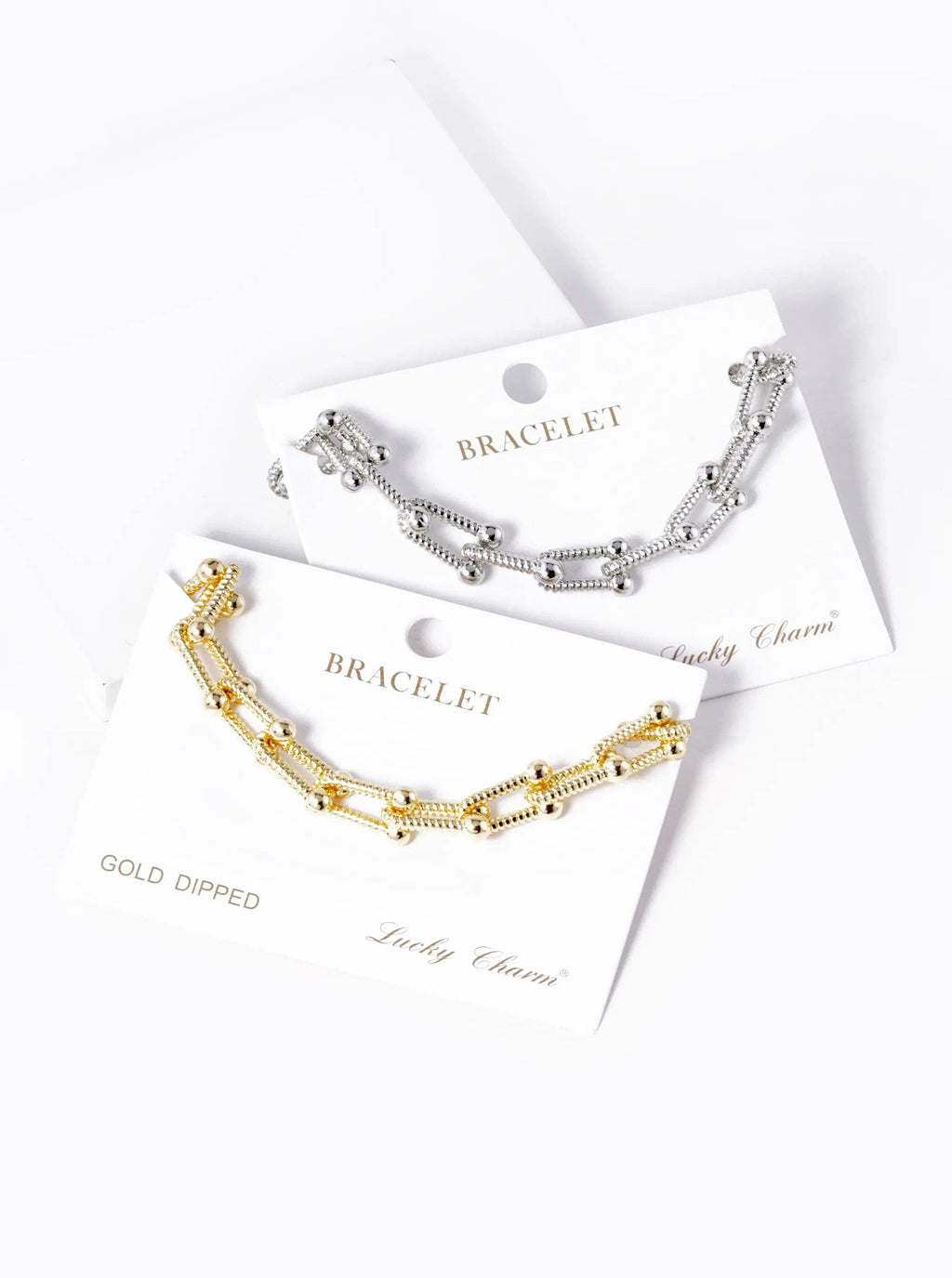 18K Gold Dipped Designer Inspired Brass Chain Bracelet