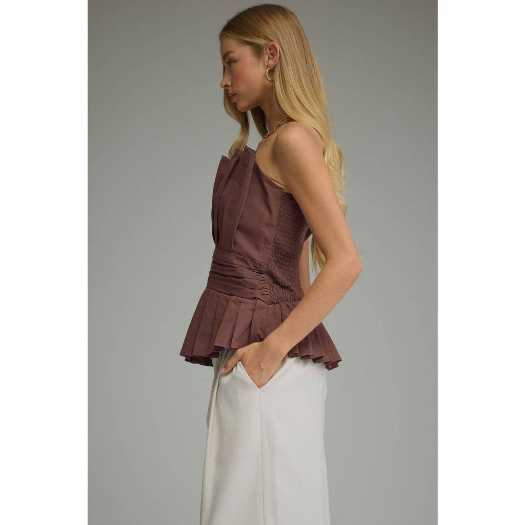 NEW Solid strapless top