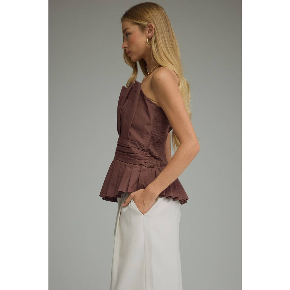 NEW Solid strapless top