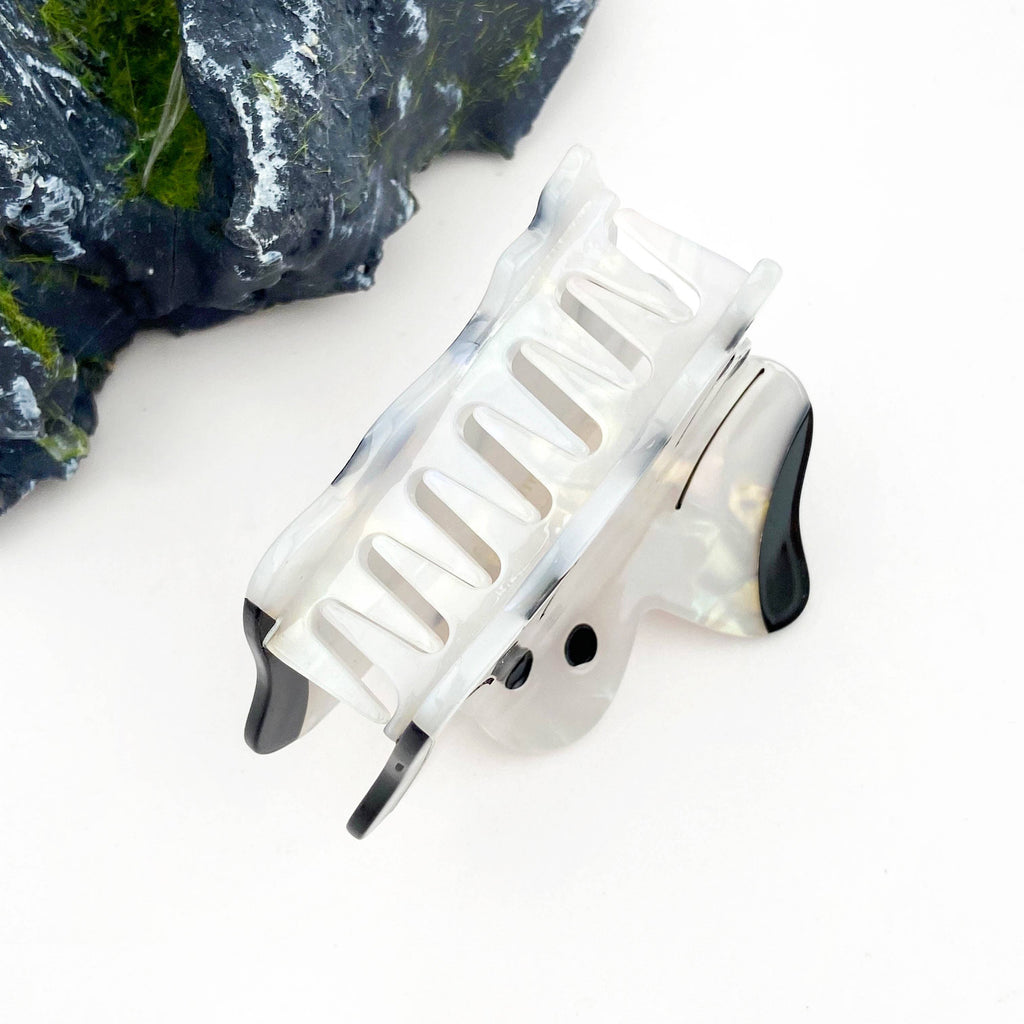 White Ghost Hair Claw Clip, Cute Halloween Hair Clip