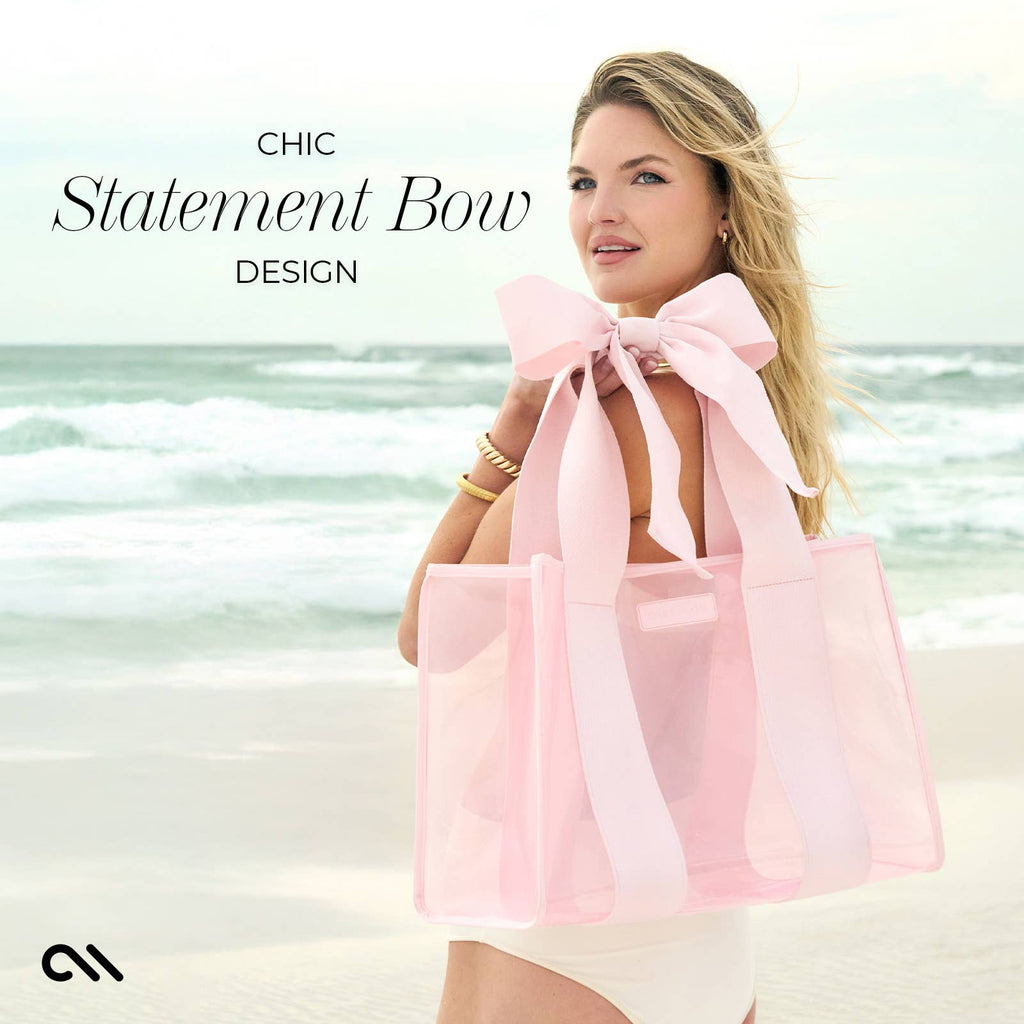 Case-Mate Ballet Pink Bow Jelly Tote Bag (Classic)
