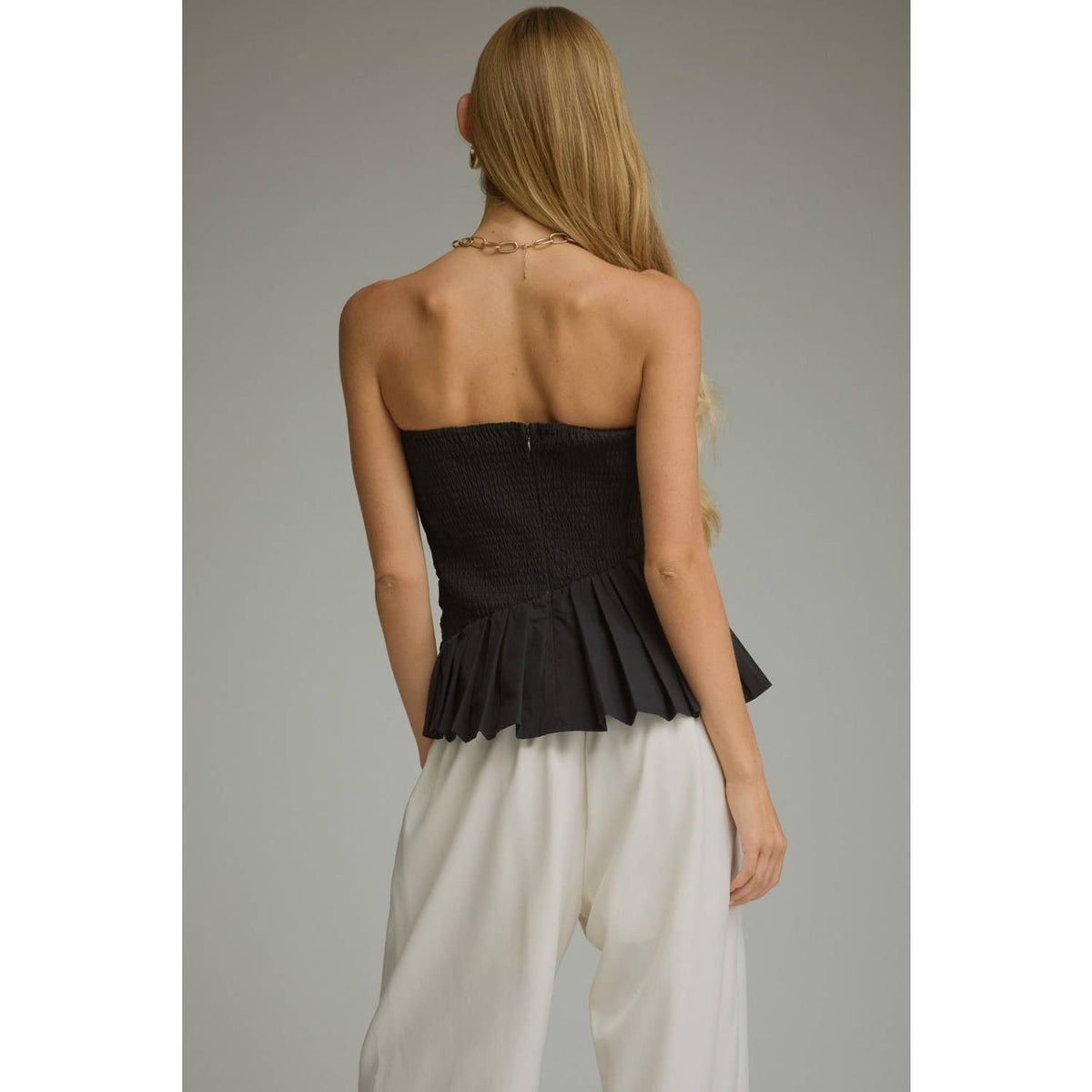 NEW Solid strapless top